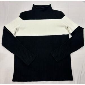 French Connection Black and White Sweater